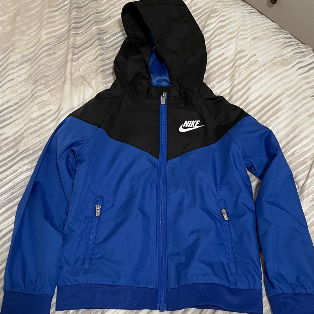 Nike Kids Black and Blue Raincoat
